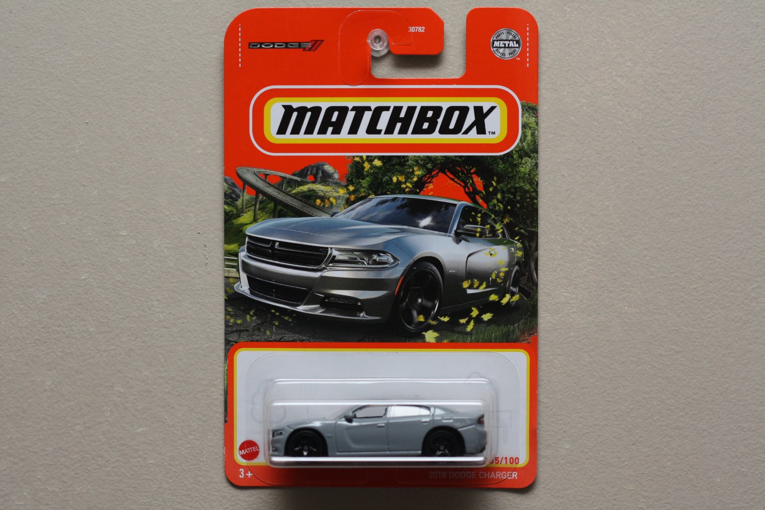 Matchbox 2021 #55/100 '18 Dodge Charger (grey)