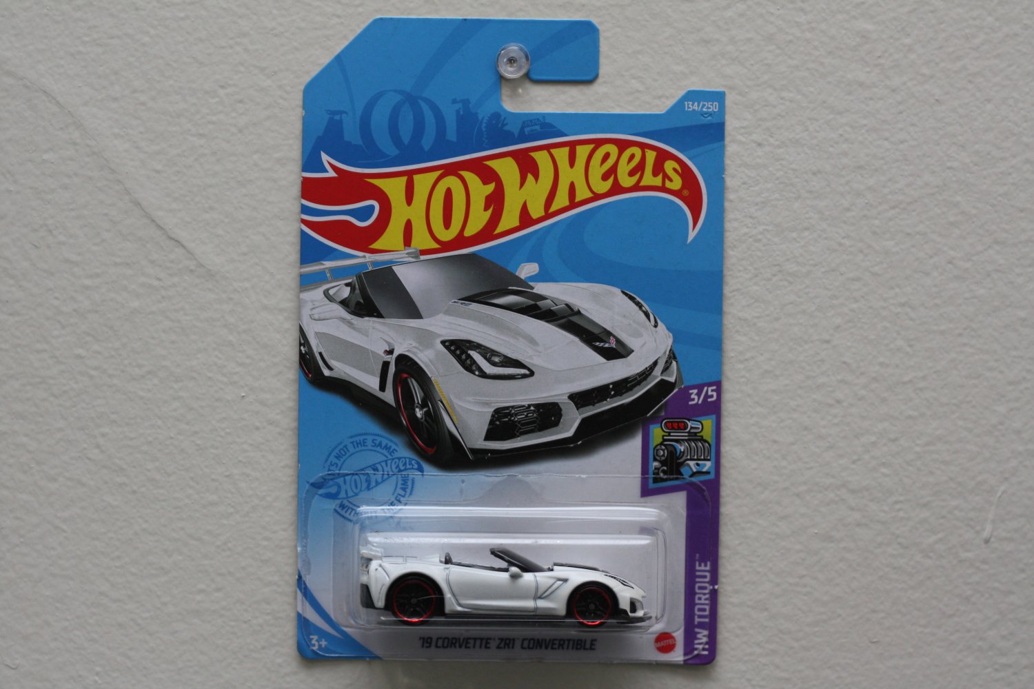 Hot Wheels 2021 HW Torque '19 Corvette ZR1 Convertible (white)
