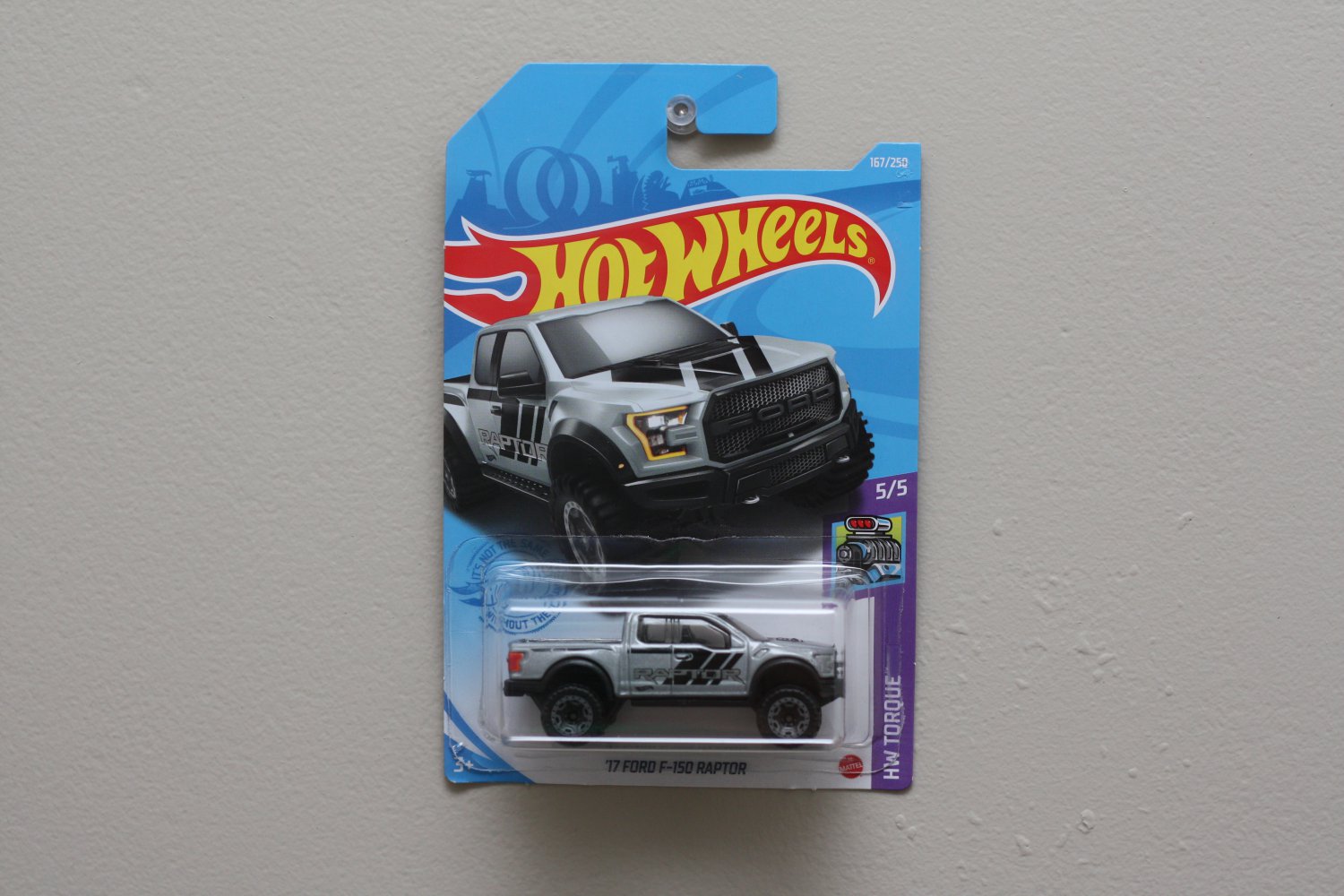Hot Wheels 2021 HW Torque '17 Ford F-150 Raptor (grey)
