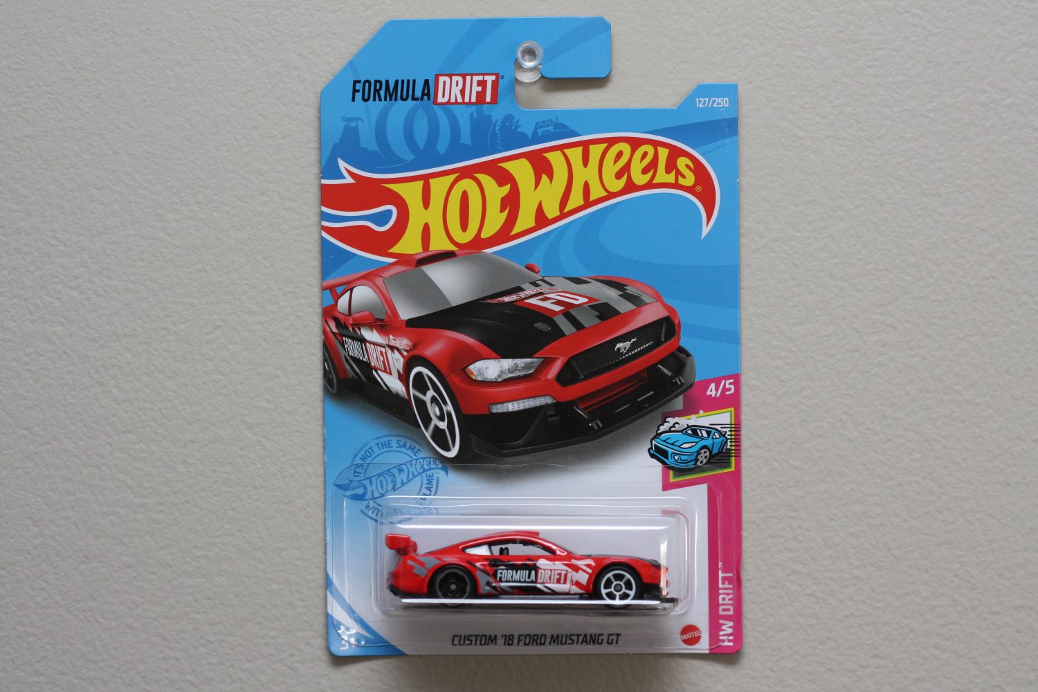 Hot Wheels 2021 HW Drift Custom '18 Ford Mustang GT (red) (Formula Drift)