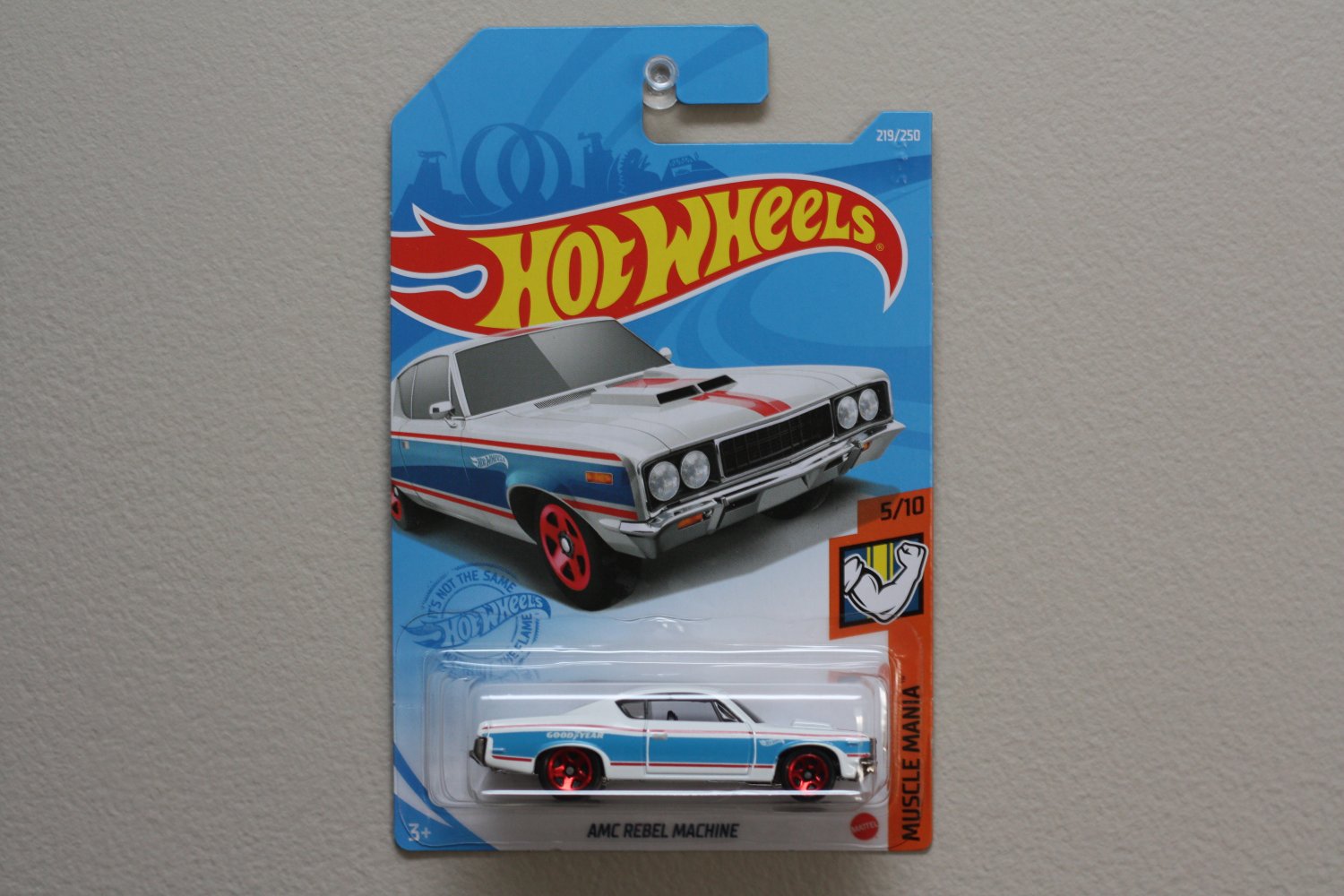 Hot Wheels 2021 Muscle Mania AMC Rebel Machine (white)