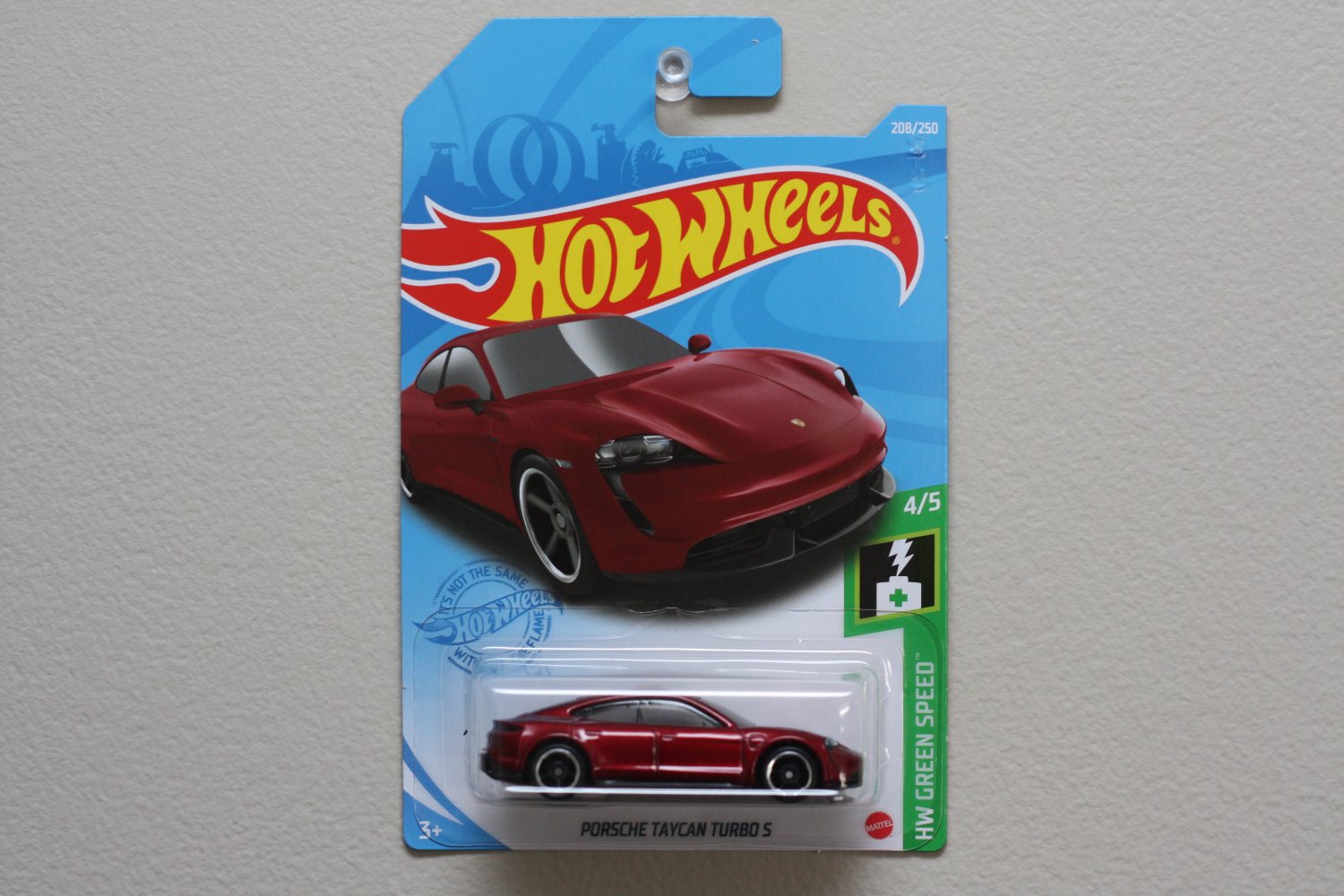 Hot Wheels 2021 HW Green Speed Porsche Taycan Turbo S (red)