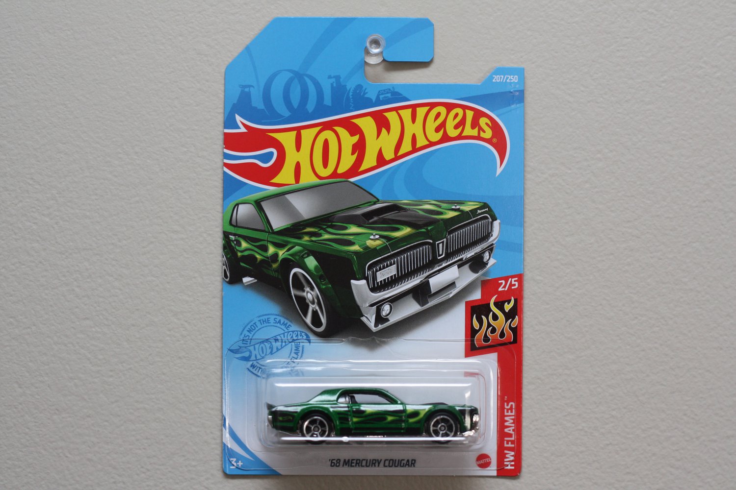 Hot Wheels 2021 HW Flames '68 Mercury Cougar (green)