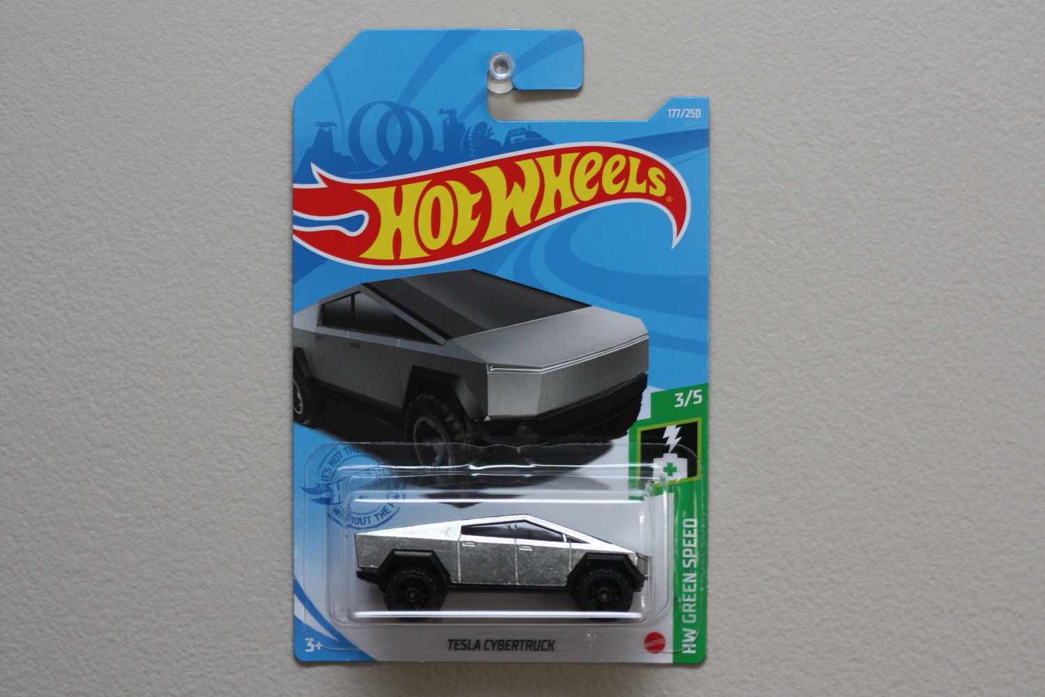 Hot Wheels 2021 HW Green Speed Tesla Cybertruck (ZAMAC silver)