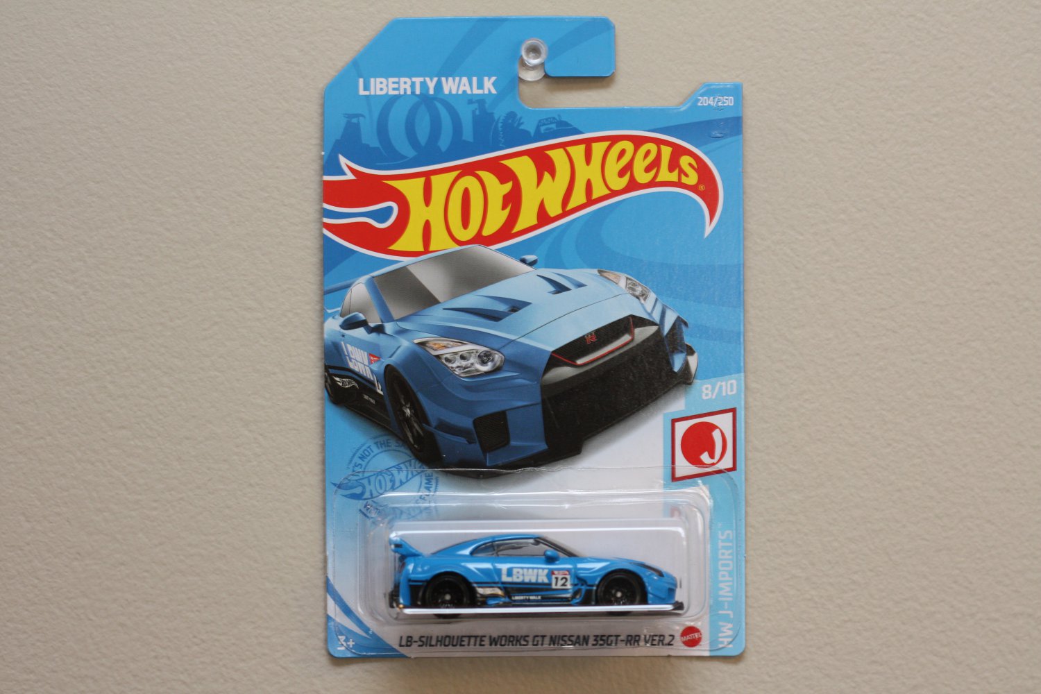Hot Wheels 2021 HW J-Imports LB-Silhouette Works GT Nissan 35GT-RR Ver.2 (blue) (Liberty Walk)