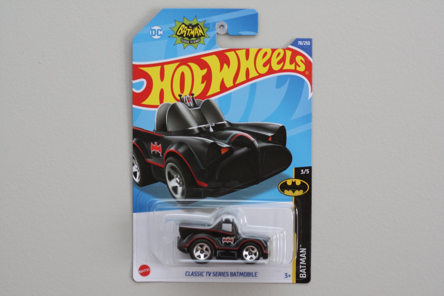 Hot Wheels 2022 Batman Tooned Classic TV Series Batmobile (black)