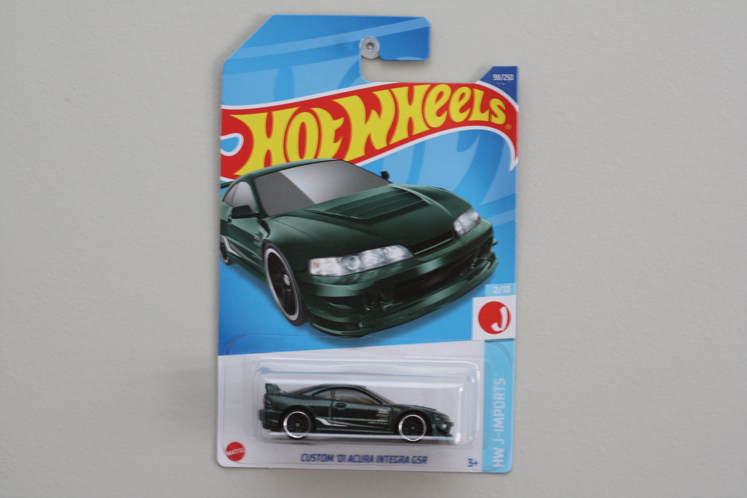 Hot Wheels 2022 HW J-Imports Custom '01 Acura Integra GSR (green) (SEE CONDITION)