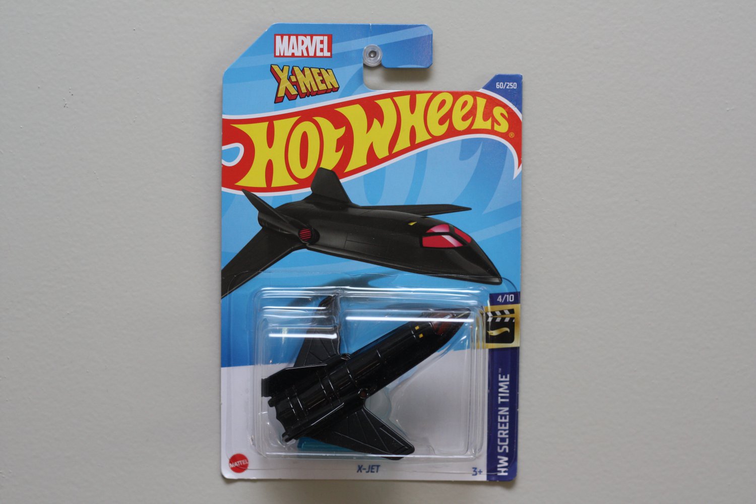 Hot Wheels 2022 HW Screen Time X-Men X-Jet (black) (Marvel) (SEE CONDITION)