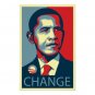 OBAMA CHANGE PRINT SIGNED BY SHEPARD FAIRY