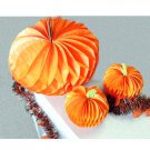 Halloween Honeycomb Pumpkin Paper Tabletop Decor (Set of 3)
