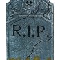 Halloween Outdoor Rest In Peace Winged Skull With Moss Tombstone Lawn Decoration