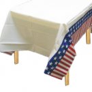 4th of July Patriotic Americana Trim Plastic Table Cover