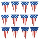 4th of July Patriotic Pennant Banner (24 ft)