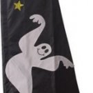 Halloween Flag Black With Ghosts
