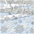 Christmas Giant Room Decorating Kit - White Christmas