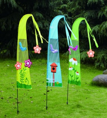 Spring Yard Flag Set - Birds