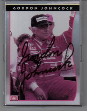 GORDON JOHNCOCK SIGNED CARD
