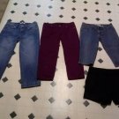 lot of 4 womens capris & shorts size 2 & 0 White House / Express / NY & Company