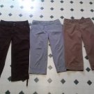lot of 3 womens capris / capri pants size 6 Sonoma / Courtenay / Apt 9 Maxwell