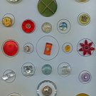 card of 25 various plastic buttons