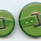 2 alike vintage mother/daughter set.. belt buckle buttons