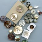 group of antique pearl buttons