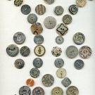 Card of celluloid wafer buttons