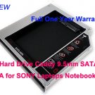 2nd Hard Drive Caddy 9.5mm SATA to SATA for SONY Laptops Notebooks