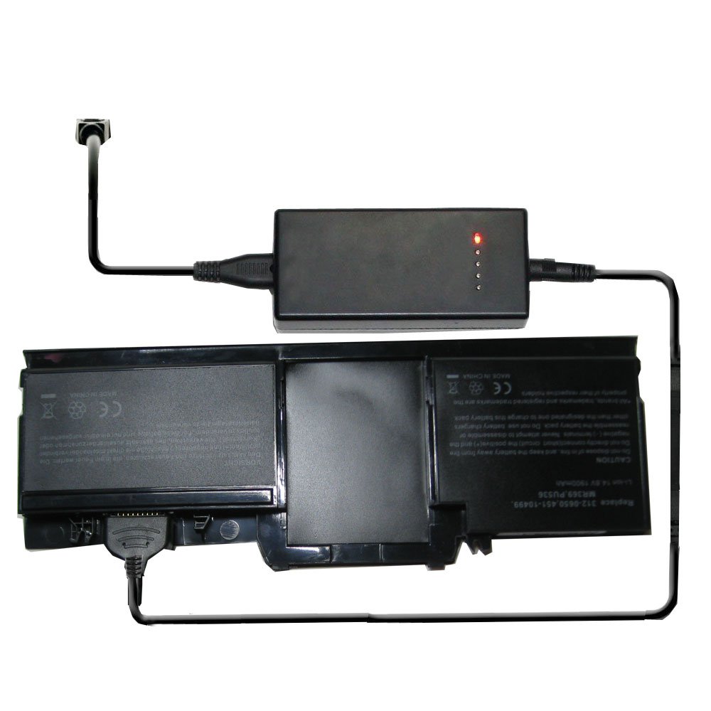 External Battery Charger for Dell 0PU500 0PU501 0PU536 0WR013 0WR015