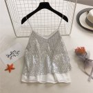 Fashion v-neck sequin camisole women's outer wear sleeveless bottoming