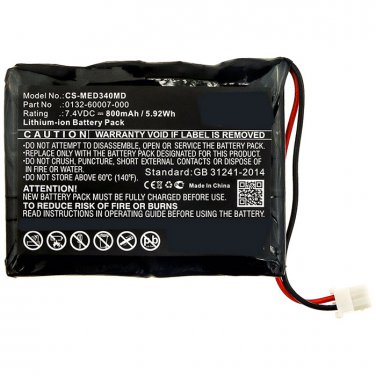 Replace Battery Mediaid 31610 0132-60007-000 Pox010-34 34 Pulse Ipx1