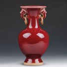 Jun porcelain red vase guest banquet decoration