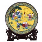 35cm innocent and childlike decorative ceramic hanging plate