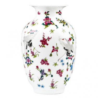 Enamel luminous winter melon shape vase home decoration