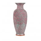 Red and grey Jun porcelain cracked glaze ice cracked ceramic vase Red and grey Jun porcelain cracked glaze ice cracked ceramic vase