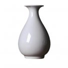 Home decoration jar shape pure white ornamental vase