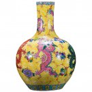 Pure red Jingdezhen ceramic vase
