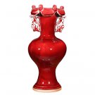 Jun porcelain warm red ceramic vase multiple styles optional
