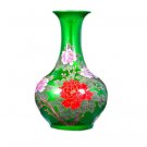 Decorative green china crystal glazed ceramic ornamental vase
