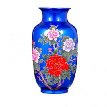 China winter melon shape royal crystal glazed ceramic flower vase