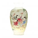 Designer hand-painted figures painting thin porcelain embryo vase