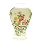 Designer hand-painted phoenixes painting thin porcelain embryo vase