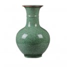 Living room large green ceramic floor mosaic flower vase decoration