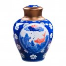 Big hand painted blue and white ceramic storage jars multiple styles