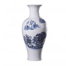Large landscape painting floor ceramic flower vases and ornaments