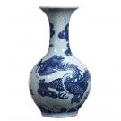 jingdezhen blue and white dragon pattern classic ceramic vase home