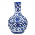 Extra large china ornamental blue and white porcelain floor vase Extra large china ornamental blue and white porcelain floor vase