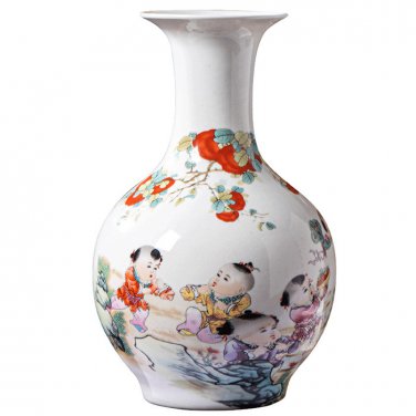 Designer hand-painted figure ceramic flower vases living room decor
