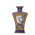 Antique fan shaped enamel porcelain flower vase for bedroom china