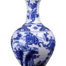 Hand painted decorative blue and white vases ornaments for living room Hand painted decorative blue and white vases ornaments for living room
